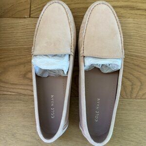 Cole Haan Emmie Driver in Cameo Rose Suede -- Brand New